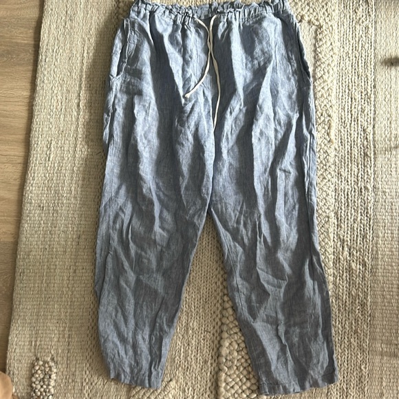 Light blue linen pants. Size large - Picture 1 of 1